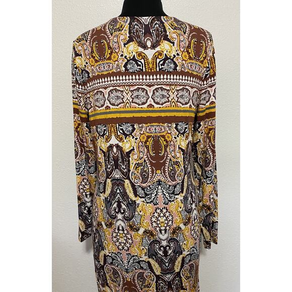 VENUS Tunic Dress Womens Size Medium Long Sleeves Stretch Boho KNIT SHEATH DRESS - Picture 10 of 16